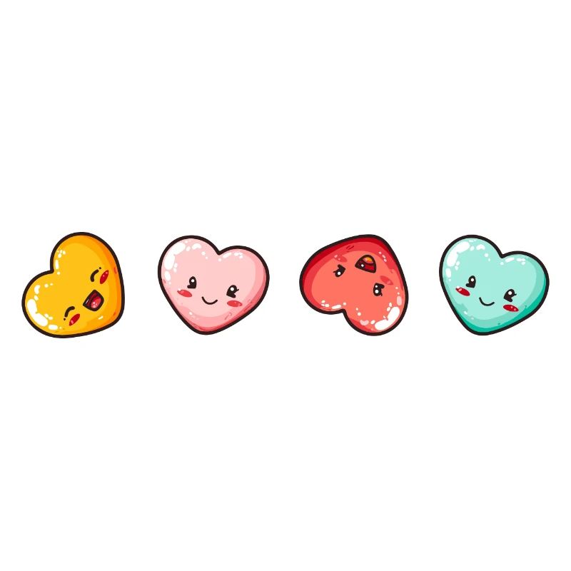 Coeurs Amour Comic Amour