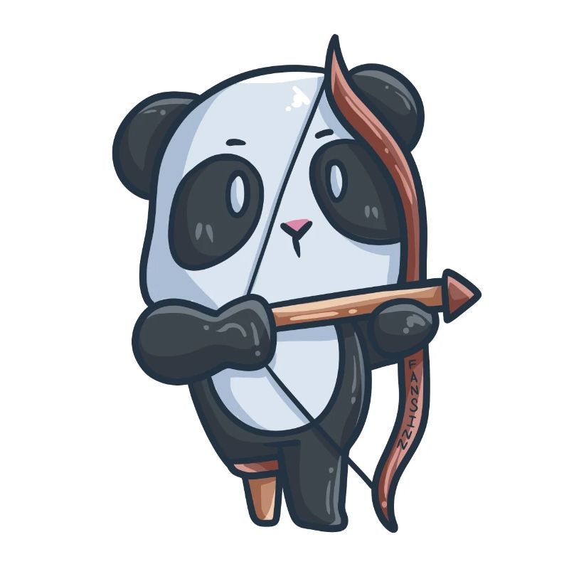 Panda Archery Disability Denture Gift