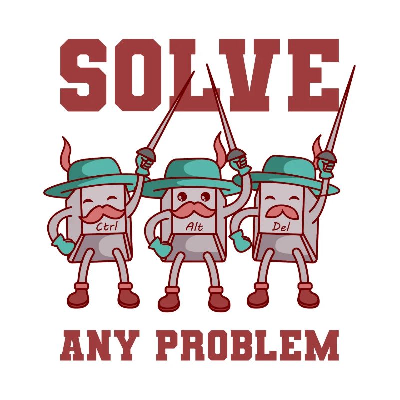 Informaticien Ctrl + Alt + Del Keyboard Devise De