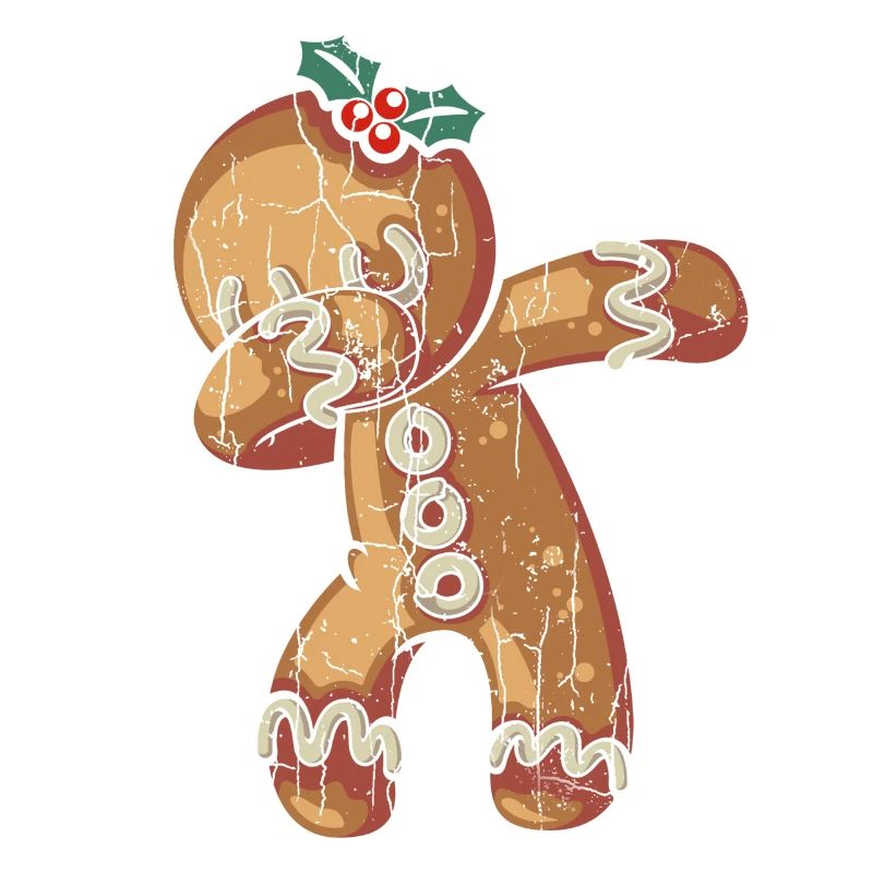 Dabbing Ginger Bread Graphic Gifts Christmas