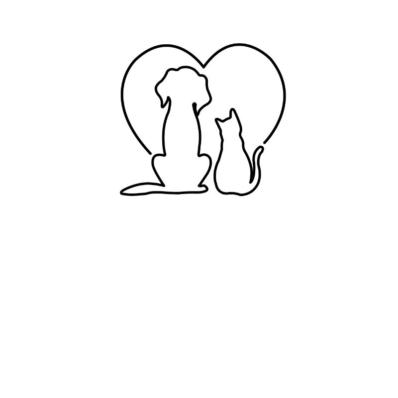 Katze & Hund Design Hunde Katzen Herz Muttertag