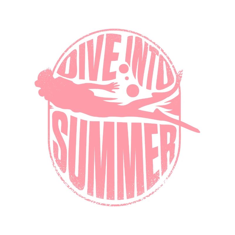 Diving pink divers