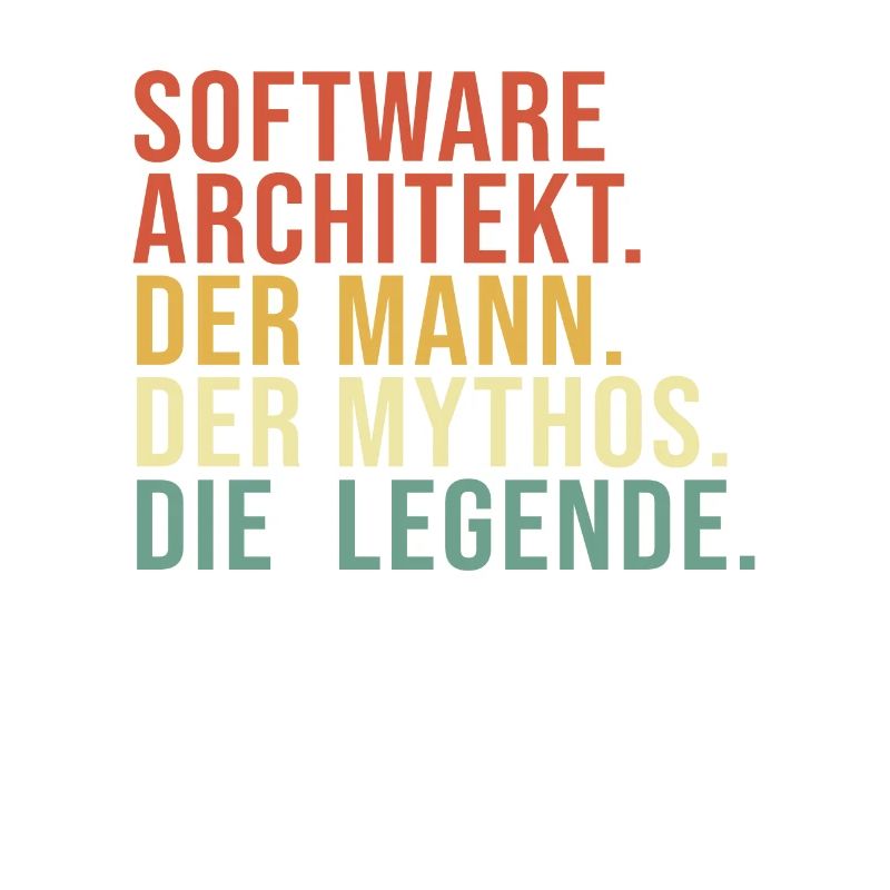 Software Architekt Mann Mythos Legende Software