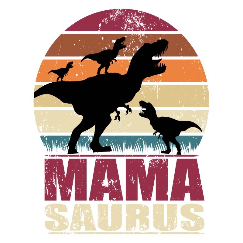 Mamasaurus Rex Dinosaurier Mutter Dino Drillinge