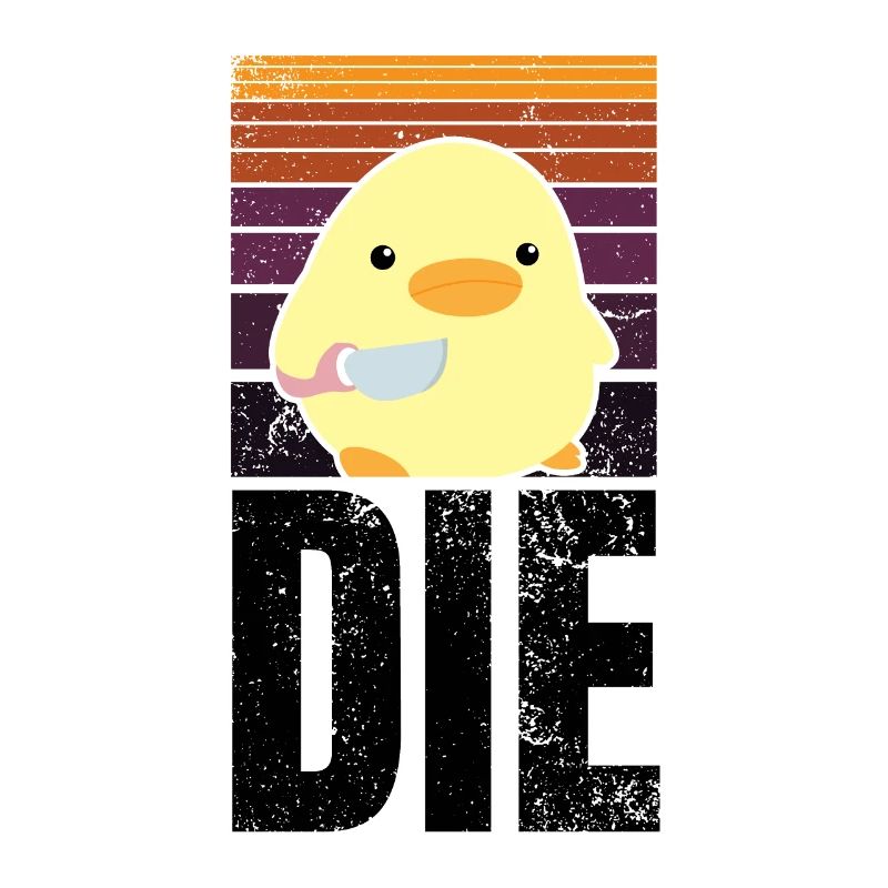 LE Canard Die Die avec Couteau Canard Avec Couteau Mème