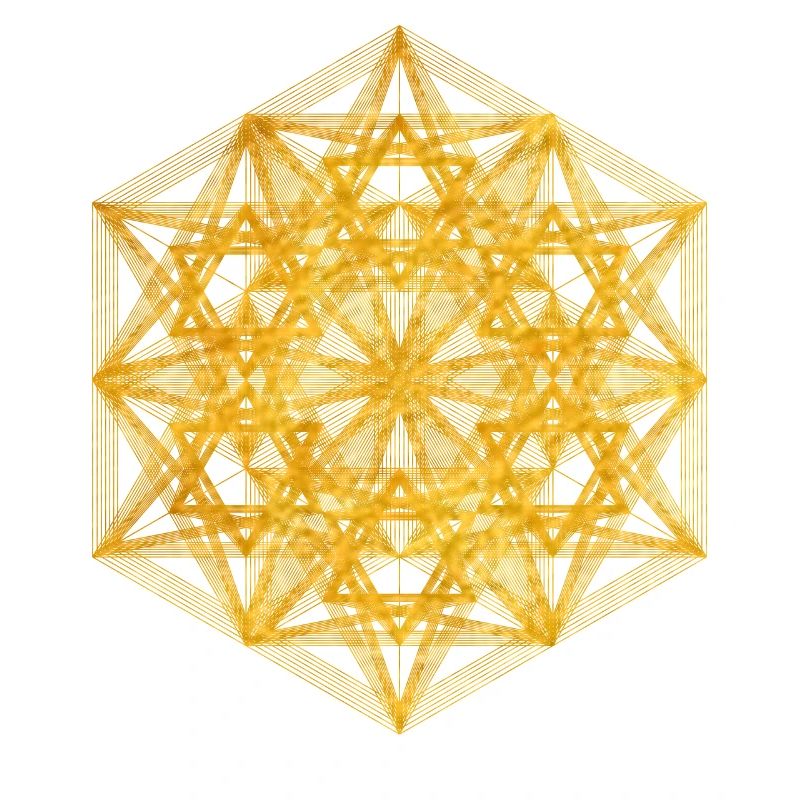 Cube métatrons de dimension géométrique