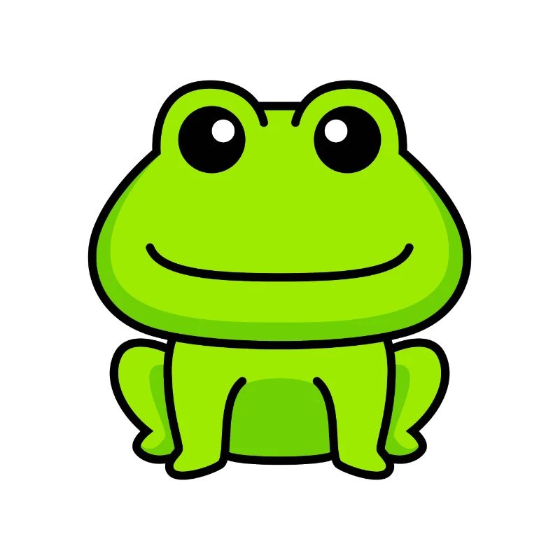 Frosch Comic Tier