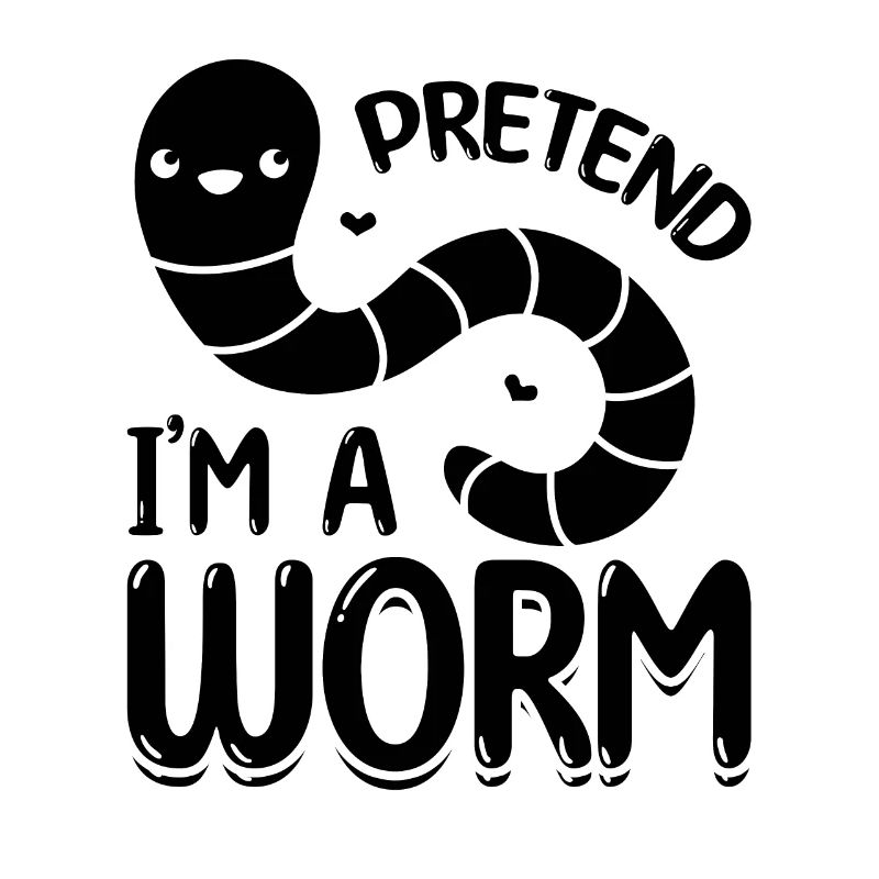 Tu so, als wäre ich ein Wurm Cute Worm Composting
