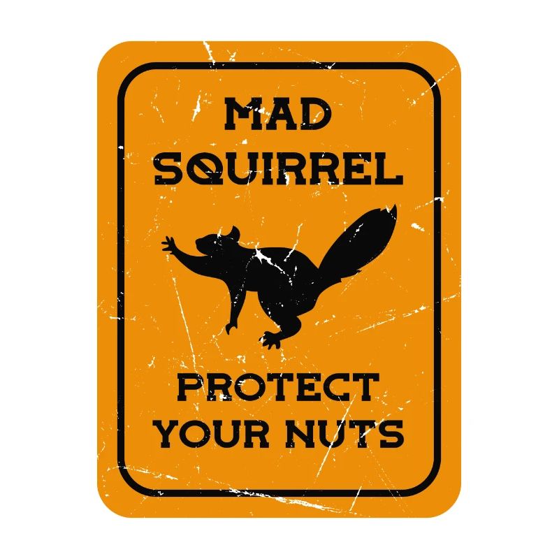 Mad Squirrel Protect Your Nuts Écureuil renard