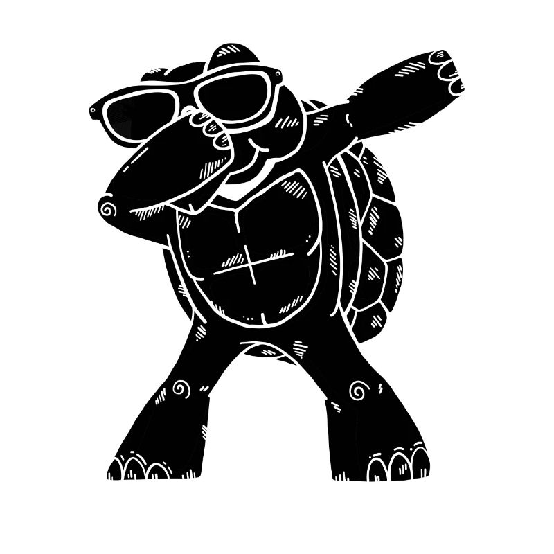 Dabbing Turtle Sea Turtle Lover Un cool