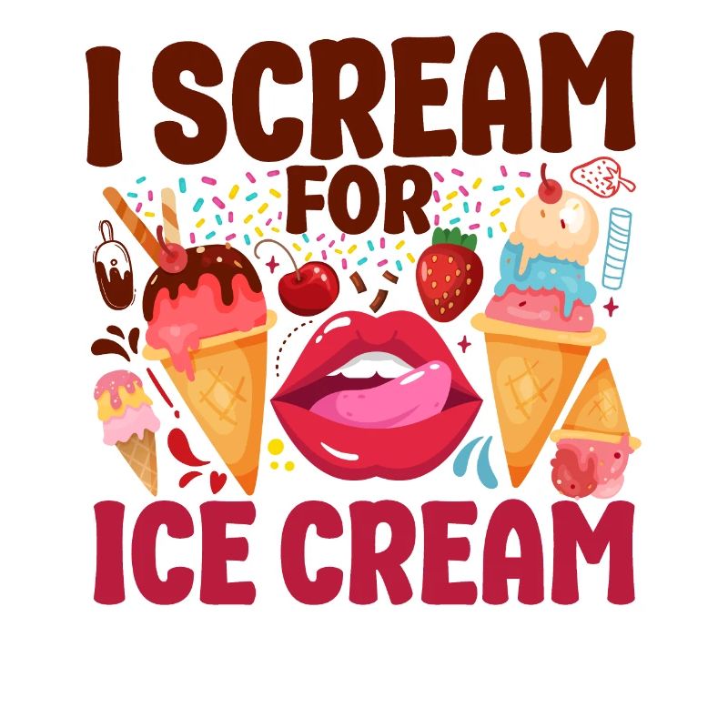 Crème glacée Pun Cone Popsicle Bouche