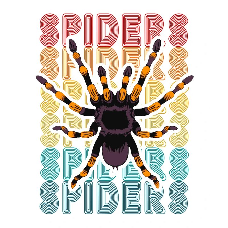 Retro Spider Owner Tarantula 80's Text