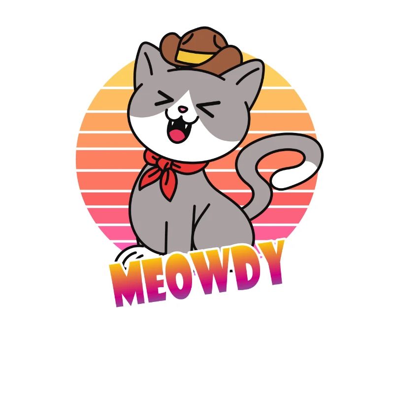 Meowdy Cowboy Katze