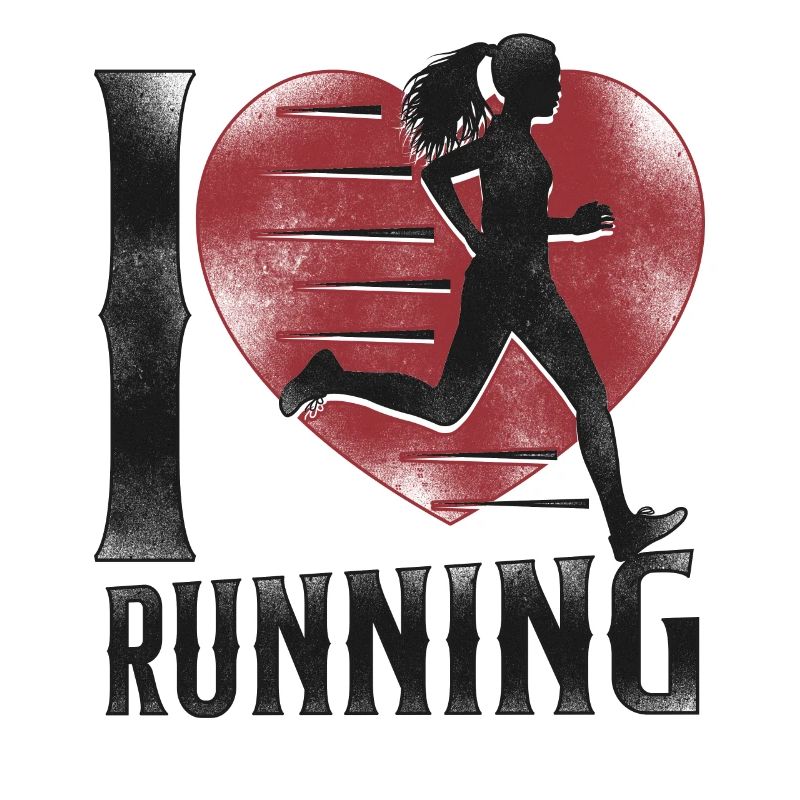 Running Runner Half Marathon Heart