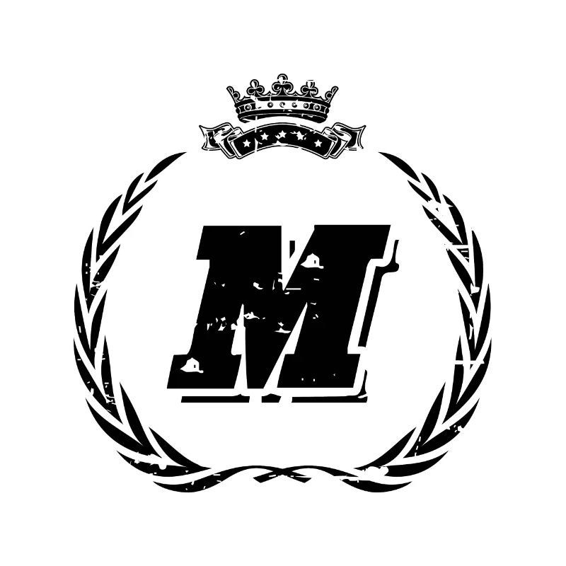 M Buchstabe Kranz