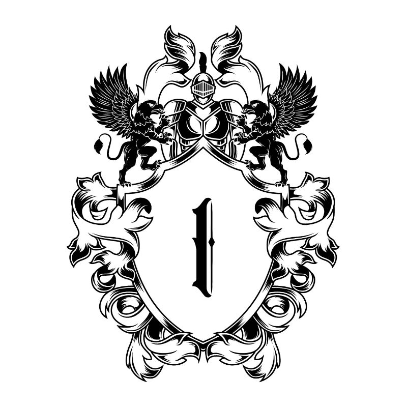I Buchstabe Wappen