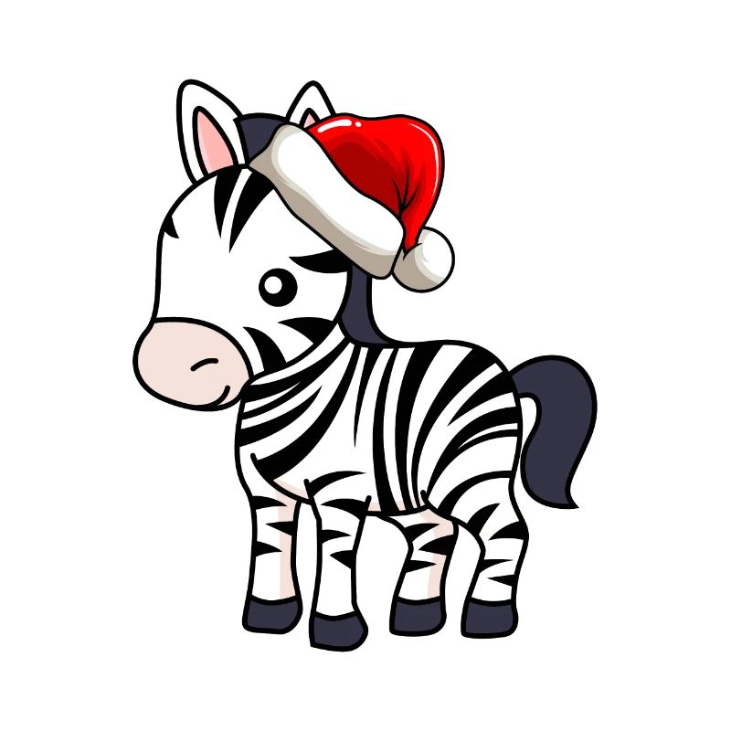 Zebra Comic Weihnachten