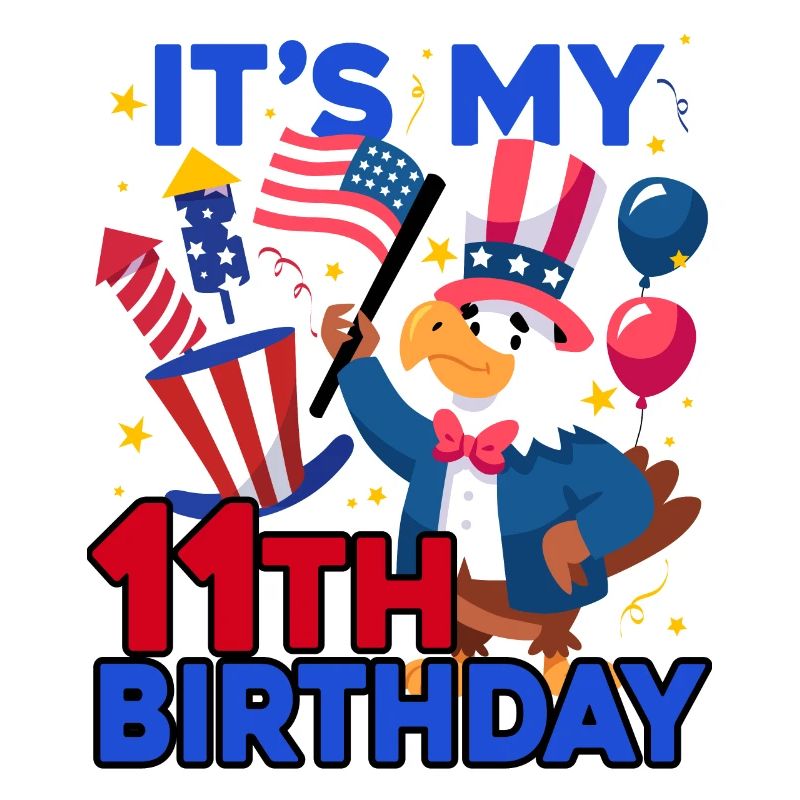 It's my 11th birthday Firecracker Kid 4th Of