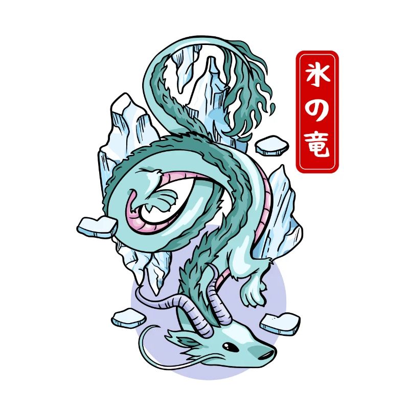 Japanischer Eisdrache Elementarer Mythos