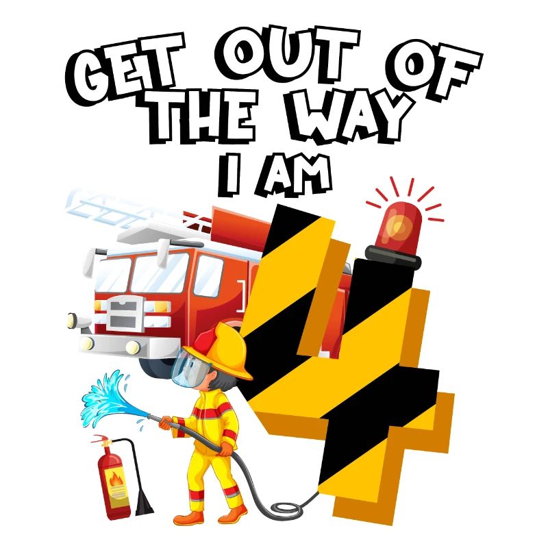 Fire engine firefighting I am 4 years old