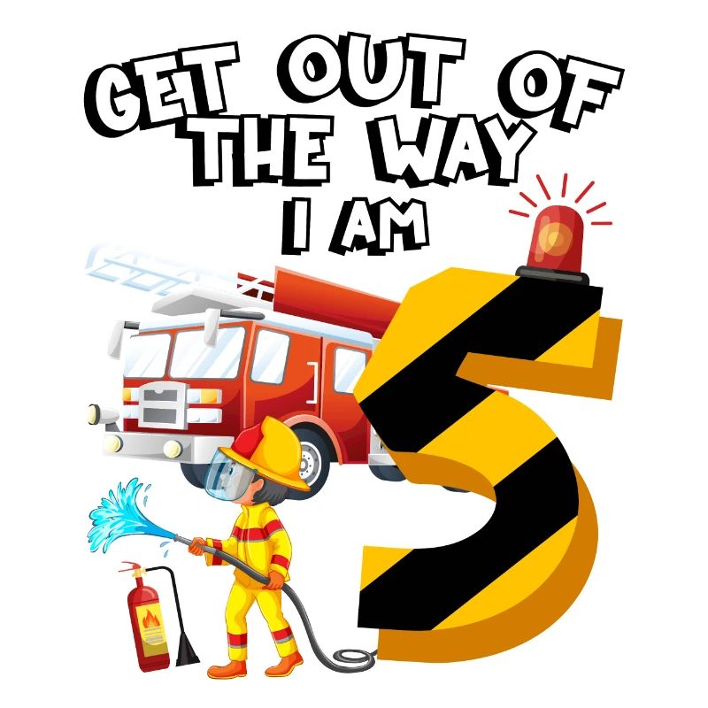 Fire engine firefighting I am 5 years old