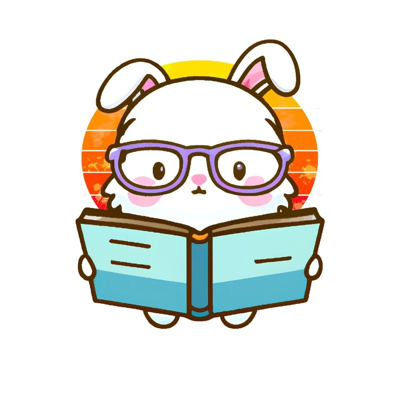 Bücherwurm-Hase