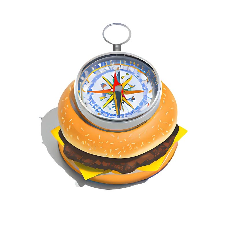 Cheeseburger Kompass