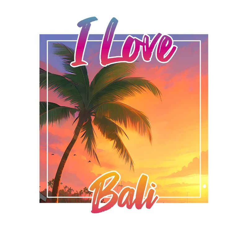 Coucher de soleil à Bali avec déclaration d’amour