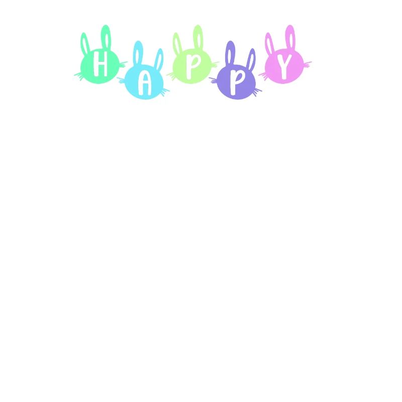 Happy Easter Rabbit Egg Decor Christian