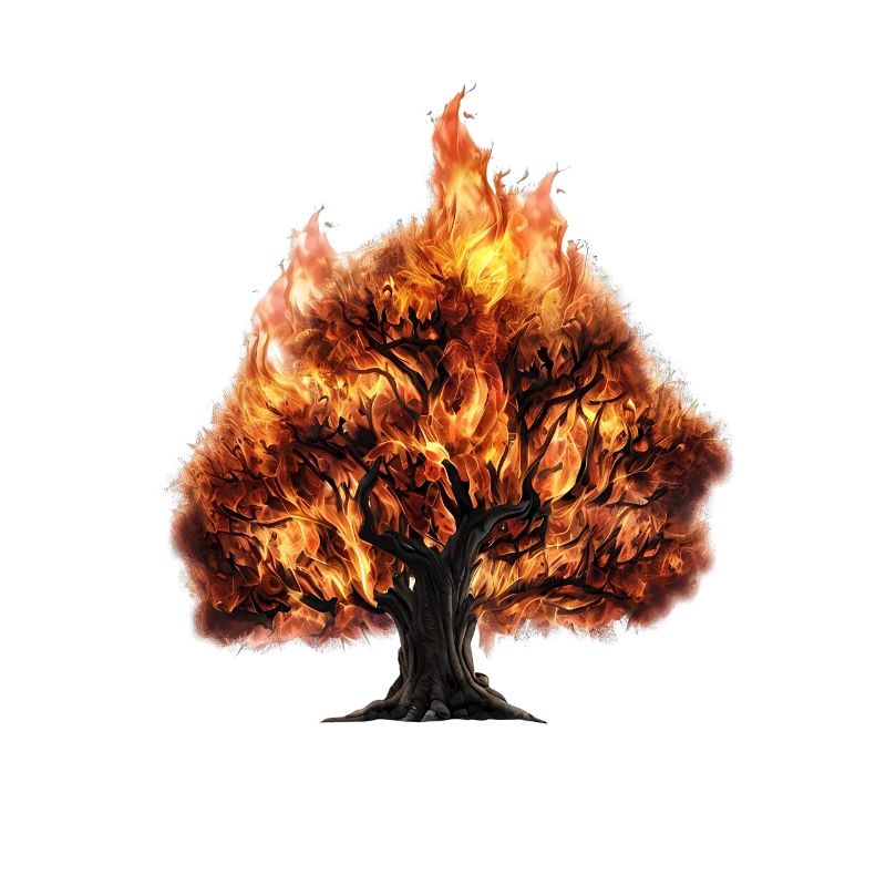 Arbre en feu