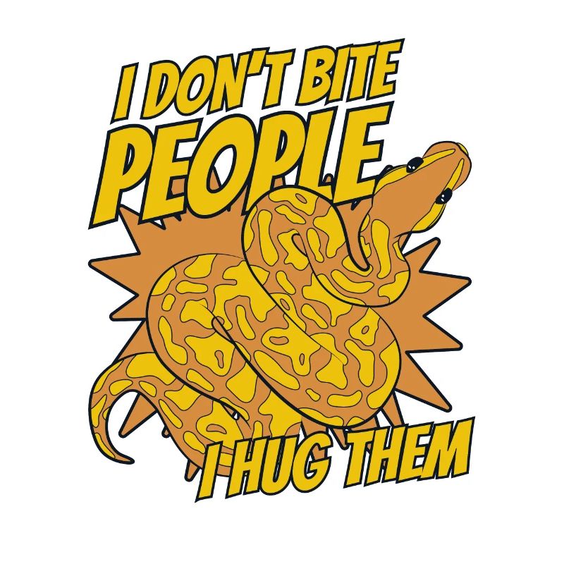 I Don't Bite People I Hug Them Python Banana Ball