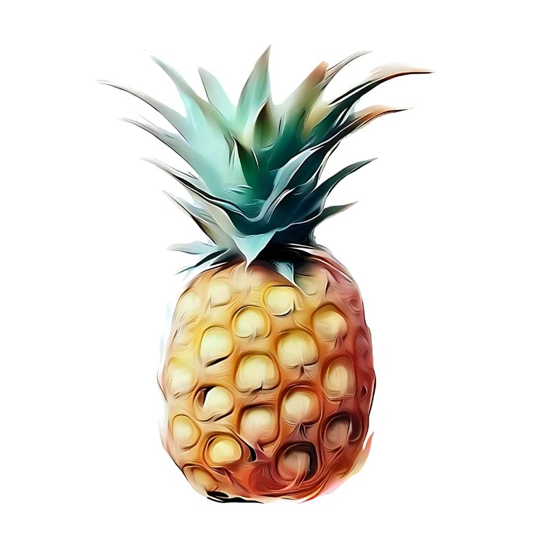 Encaustic pineapple