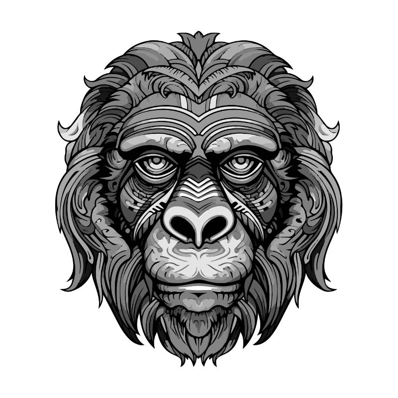 Portrait de gorille