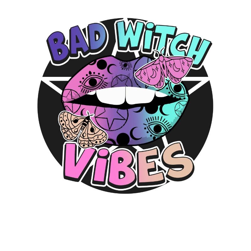 Süßes oder Saures Bad Witch Vibes Halloween-Design