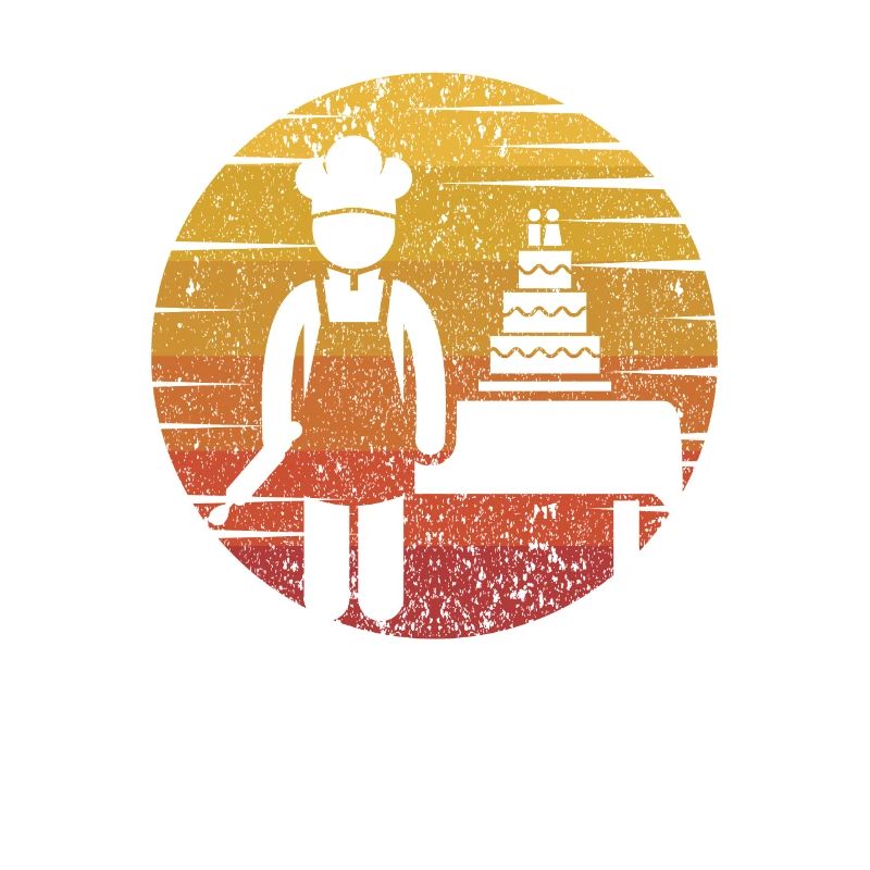 Retro bakery confectioner hobby baker master baker