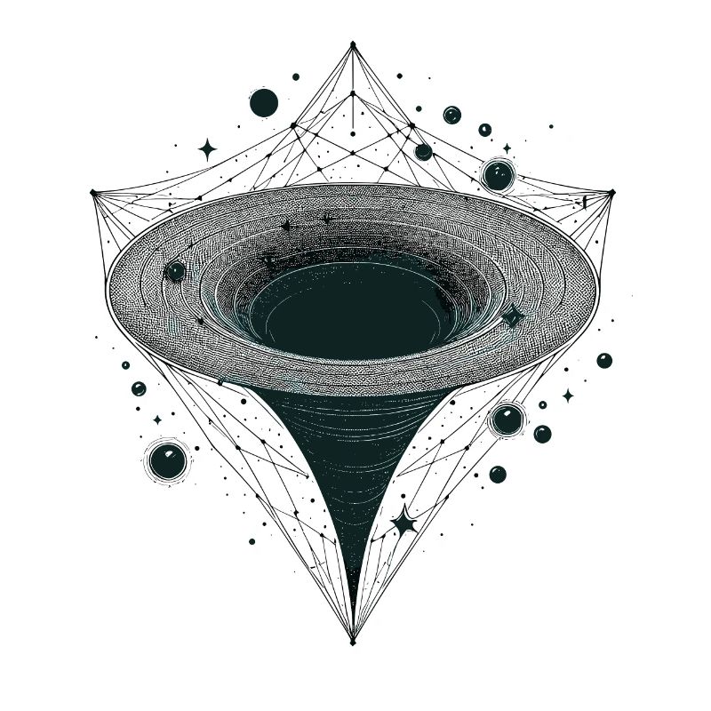 Black Hole Funnel in Space