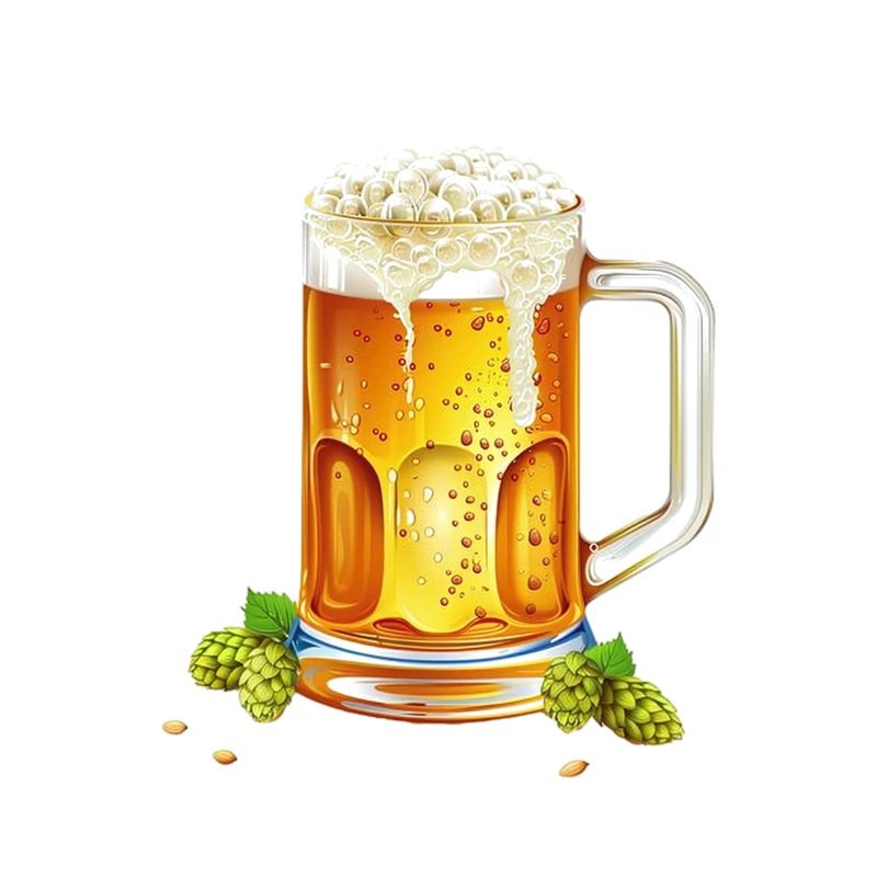 Bière glacée dans un pichet avec du houblon et de l’orge