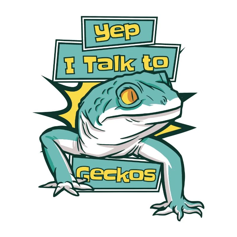 I Talk To Geckos Lizard Gekkota Crested Leopard