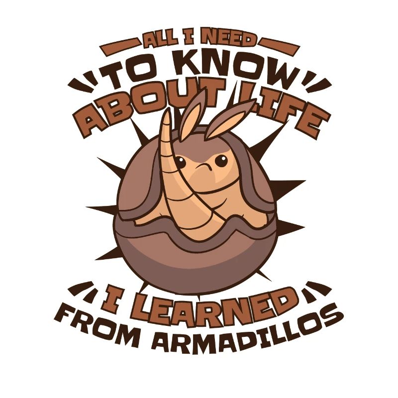 I Learned From Armadillos Pink Fairy Cingulata