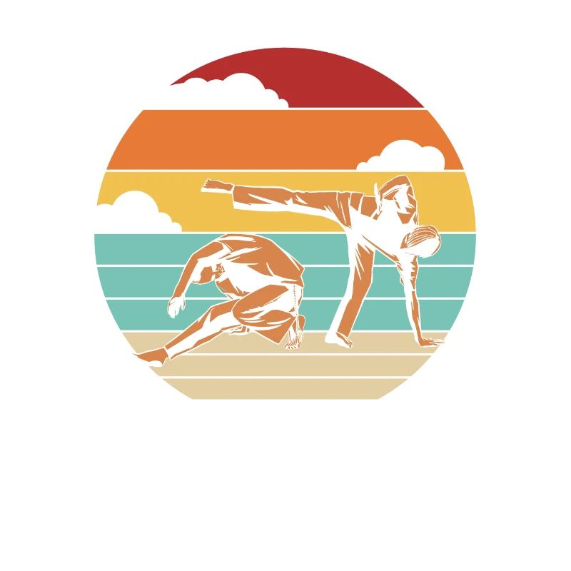 Retro Capoeirista Ginga Dance Professional