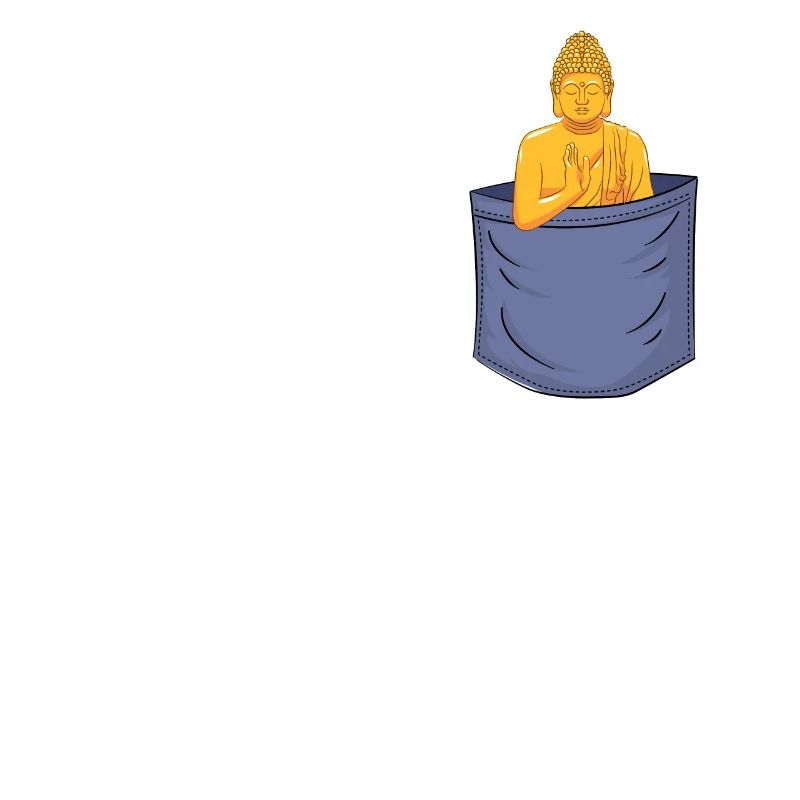 Buddhismus Brusttasche Buddhistische Symbolstatue