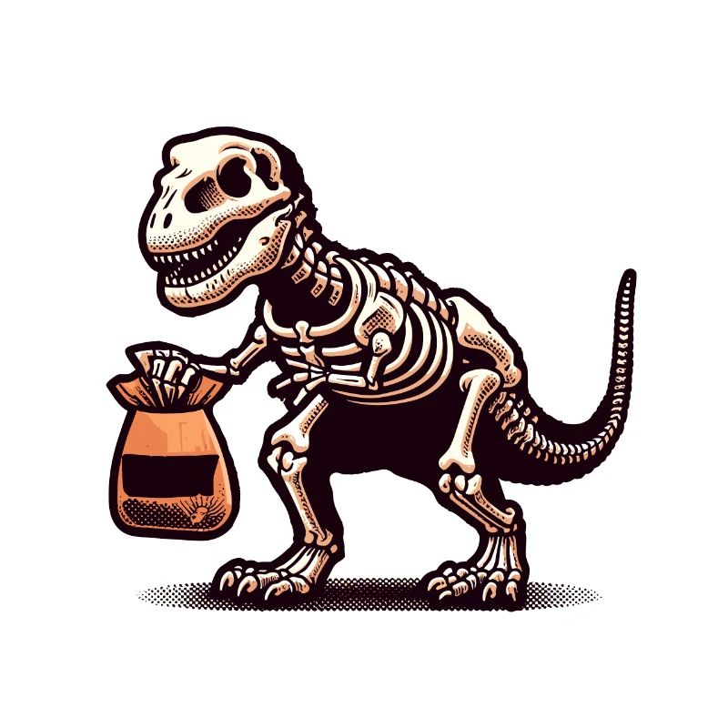 T-Rex Dinosaurier Süßes Oder Saures Halloween