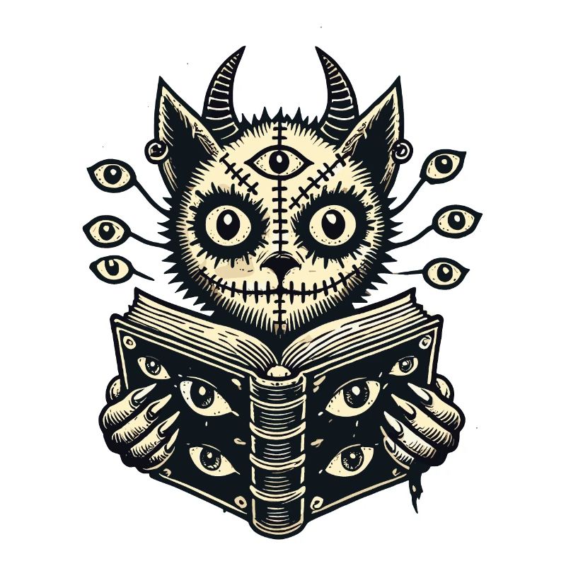 Devilish Demons Cat Horror Cat Design