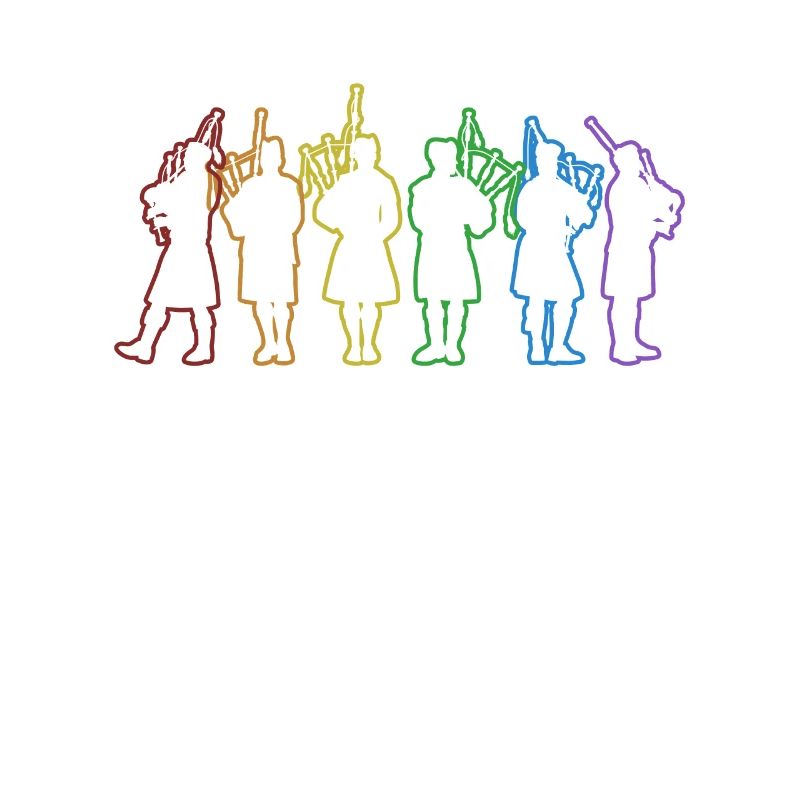 Cornemuse LGBT Arc-en-ciel Grande cornemuse des Highlands