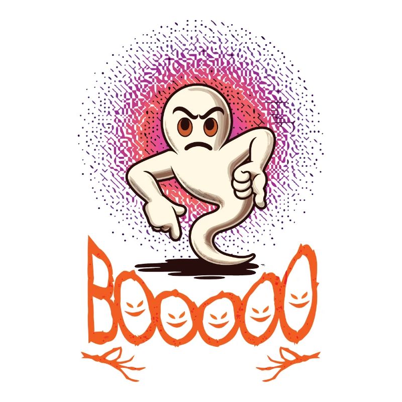 Booing Ghost Funny Ghost Design