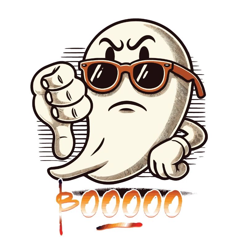 Booing Ghost Funny Ghost Design