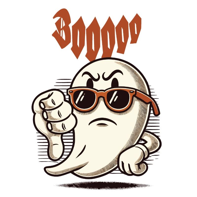 Booing Ghost Funny Ghost Design