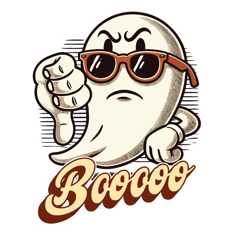 Booing Ghost Funny Ghost Design