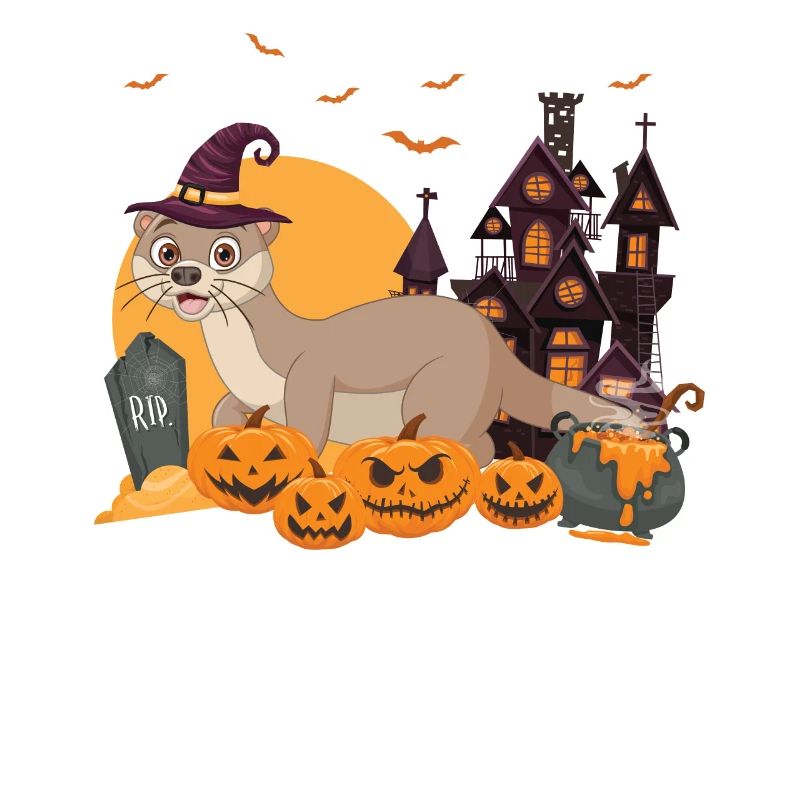 Otter Halloween Pumpkin