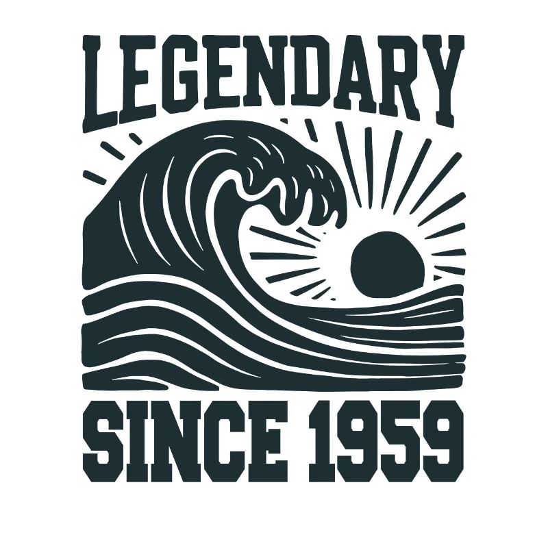 Legendary Since 1959 Birthday Wave